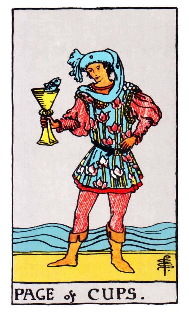聖杯侍者 Page of Cups 深入了解正/逆位牌意解讀 聖杯侍者 Page of Cups 深入了解正/逆位牌意解讀