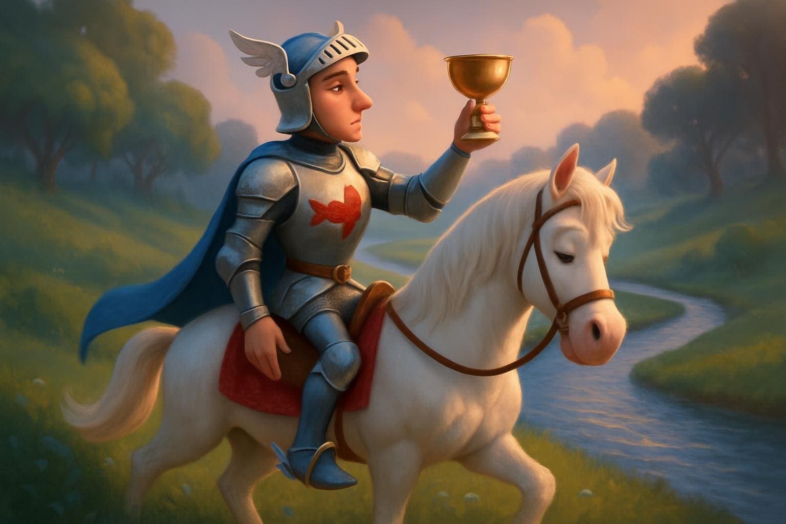 聖杯騎士 Knight of Cups 塔羅牌牌意 聖杯騎士 Knight of Cups 塔羅牌牌意