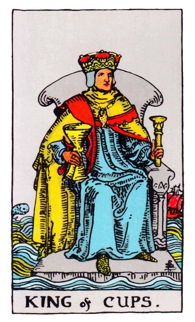 聖杯國王 King of Cups 深入了解正/逆位牌意解讀 聖杯國王 King of Cups 深入了解正/逆位牌意解讀