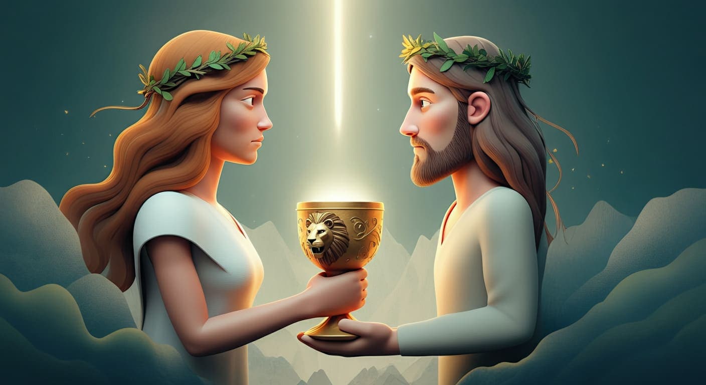 聖杯二 Two of Cups 塔羅牌牌意 聖杯二 Two of Cups 塔羅牌牌意