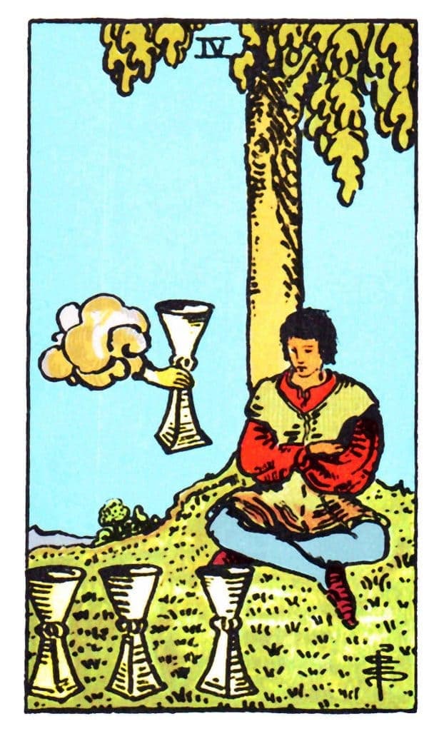 聖杯四 Four of Cups 深入了解正/逆位牌意解讀 聖杯四 Four of Cups 深入了解正/逆位牌意解讀