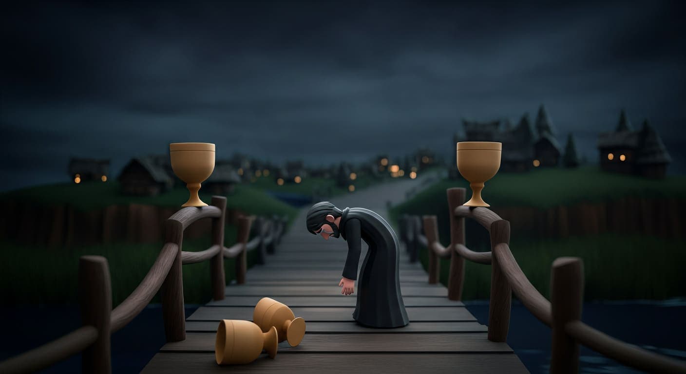 聖杯五 Five of Cups 塔羅牌牌意 聖杯五 Five of Cups 塔羅牌牌意