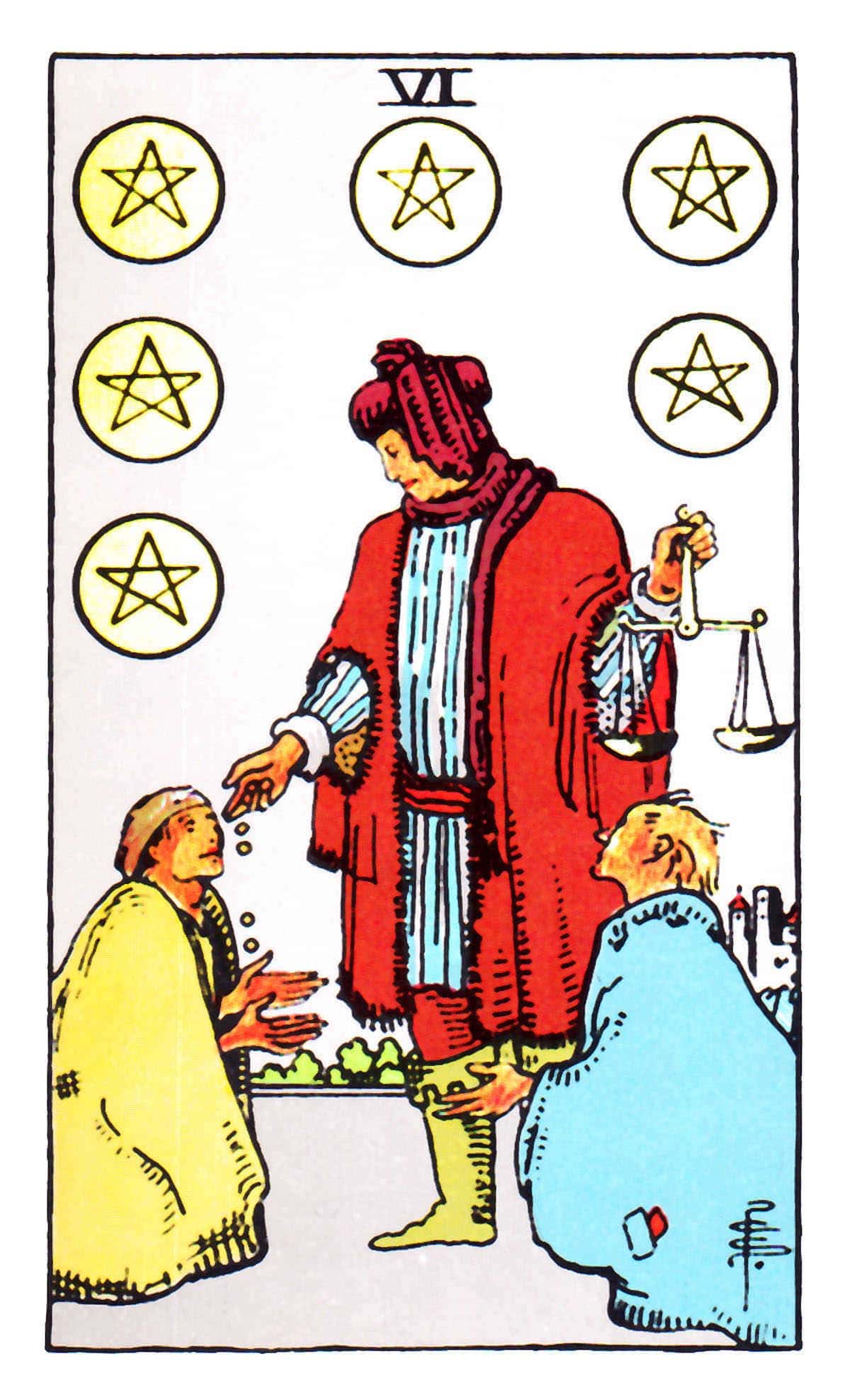 星幣六(金幣/錢幣六) Six of Pentacles 深入了解正/逆位牌意解讀 星幣六(金幣/錢幣六) Six of Pentacles 深入了解正/逆位牌意解讀