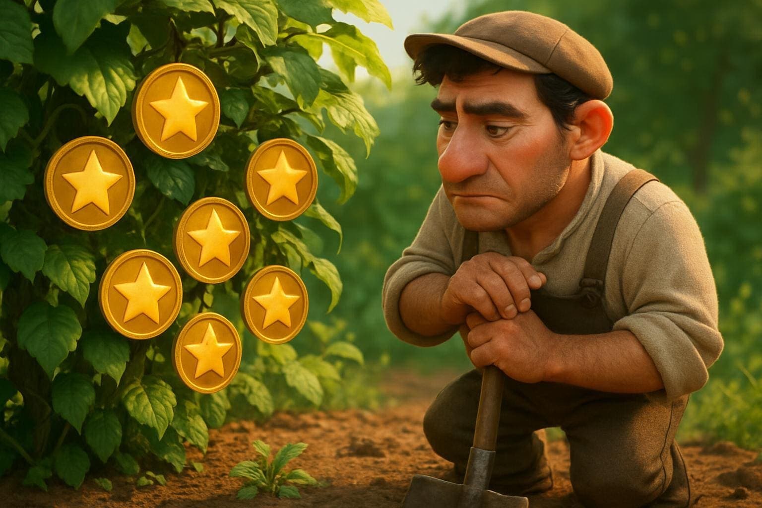 星幣七(金幣/錢幣七) Seven of Pentacles 塔羅牌牌意 星幣七(金幣/錢幣七) Seven of Pentacles 塔羅牌牌意