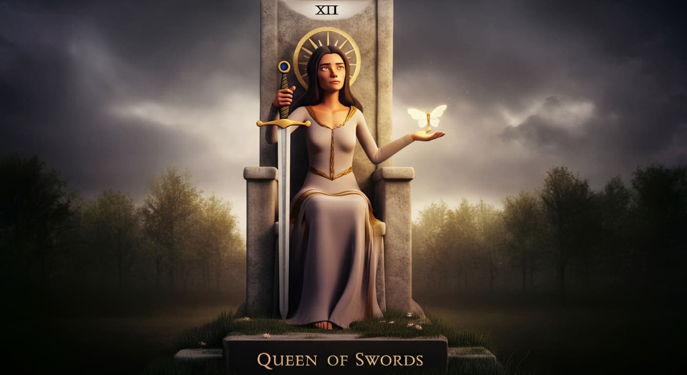 寶劍皇后 Queen of Swords 塔羅牌牌意 寶劍皇后 Queen of Swords 塔羅牌牌意