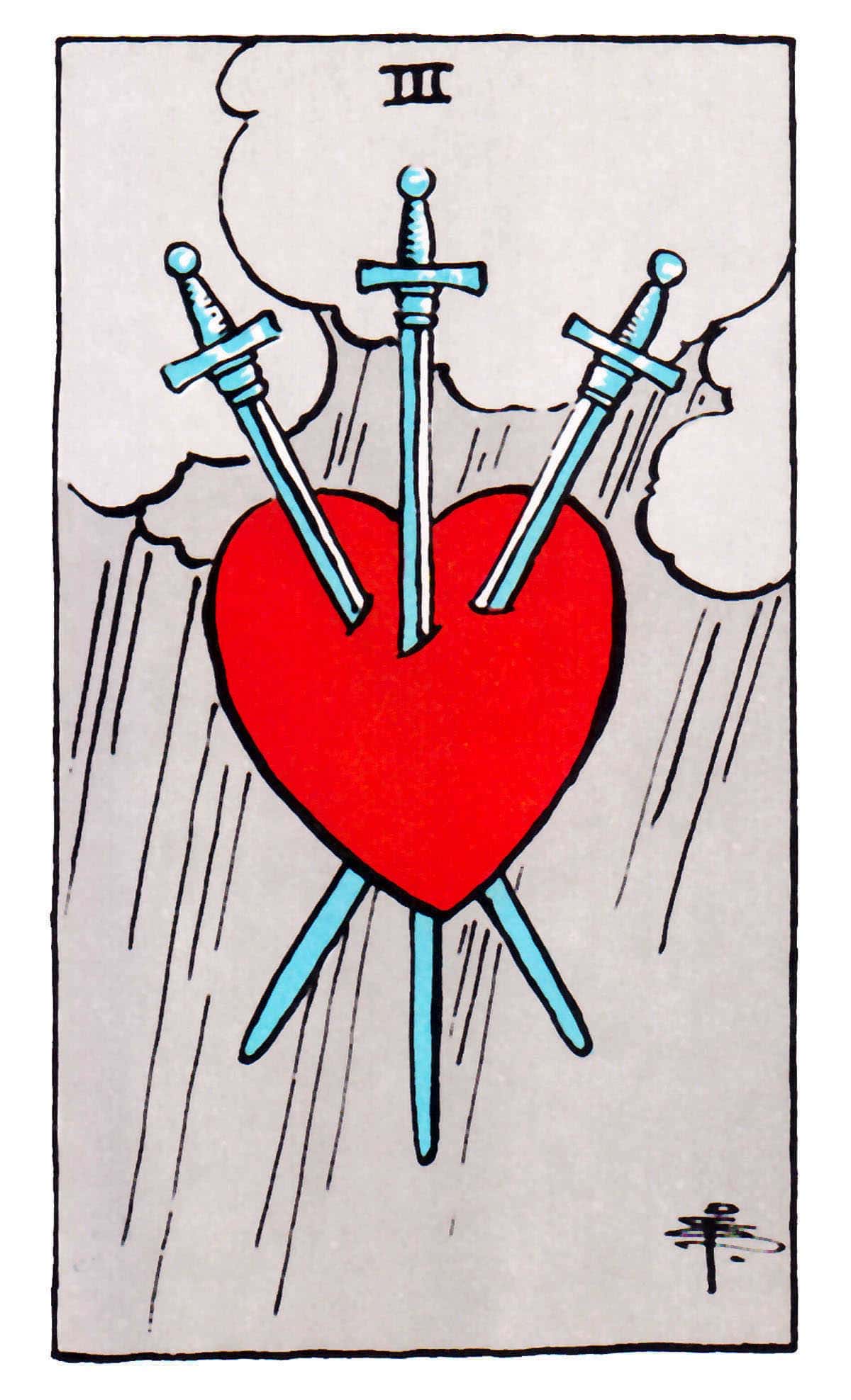 寶劍三 Three of Swords 深入了解正/逆位牌意解讀 寶劍三 Three of Swords 深入了解正/逆位牌意解讀