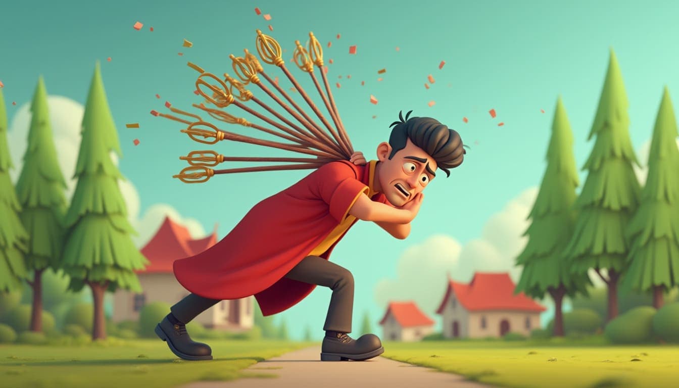 權杖十 Ten of Wands 塔羅牌牌意 權杖十 Ten of Wands 塔羅牌牌意