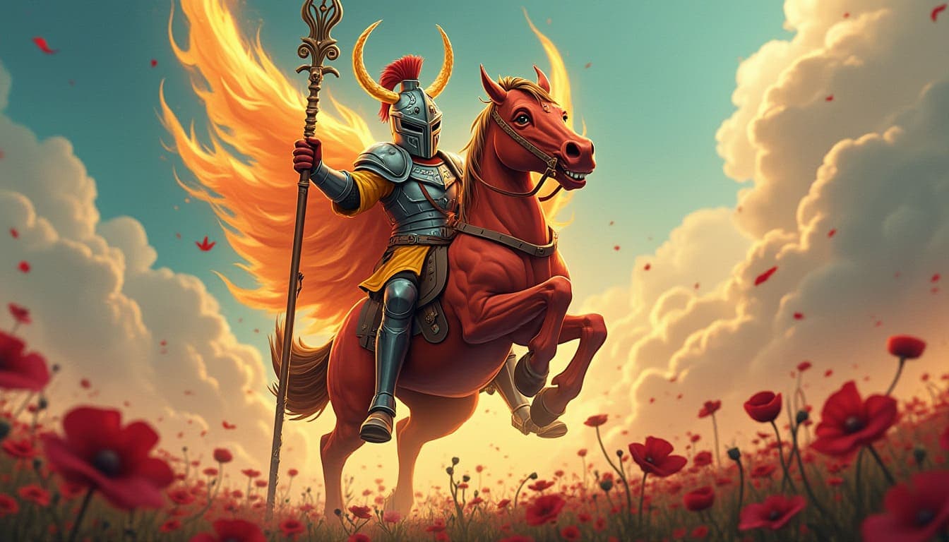 權杖騎士 Knight of Wands 塔羅牌牌意 權杖騎士 Knight of Wands 塔羅牌牌意