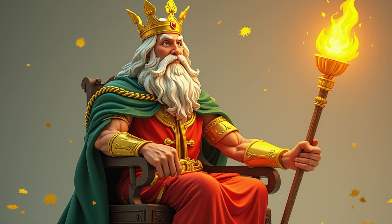 權杖國王 King of Wands 塔羅牌牌意 權杖國王 King of Wands 塔羅牌牌意