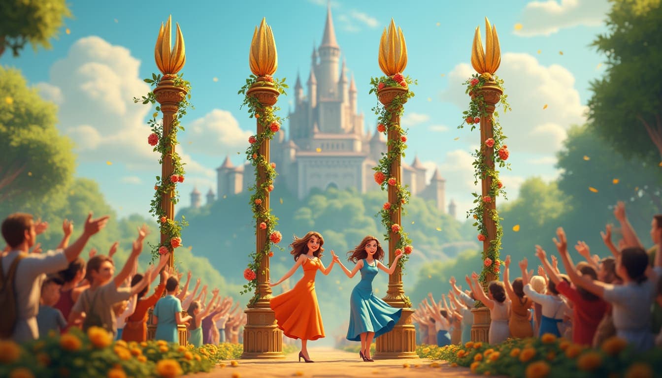 權杖四 Four of Wands 塔羅牌牌意 權杖四 Four of Wands 塔羅牌牌意