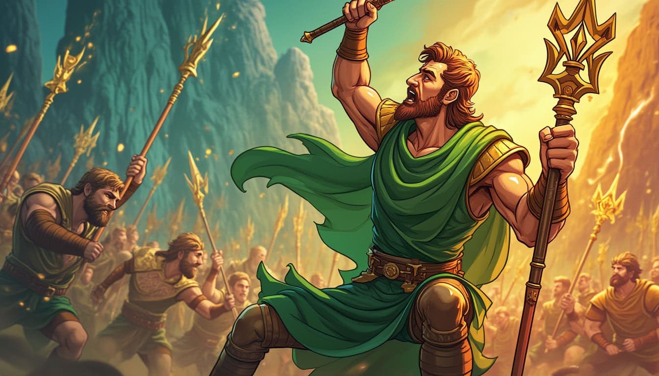 權杖七 Seven of Wands 塔羅牌牌意 權杖七 Seven of Wands 塔羅牌牌意