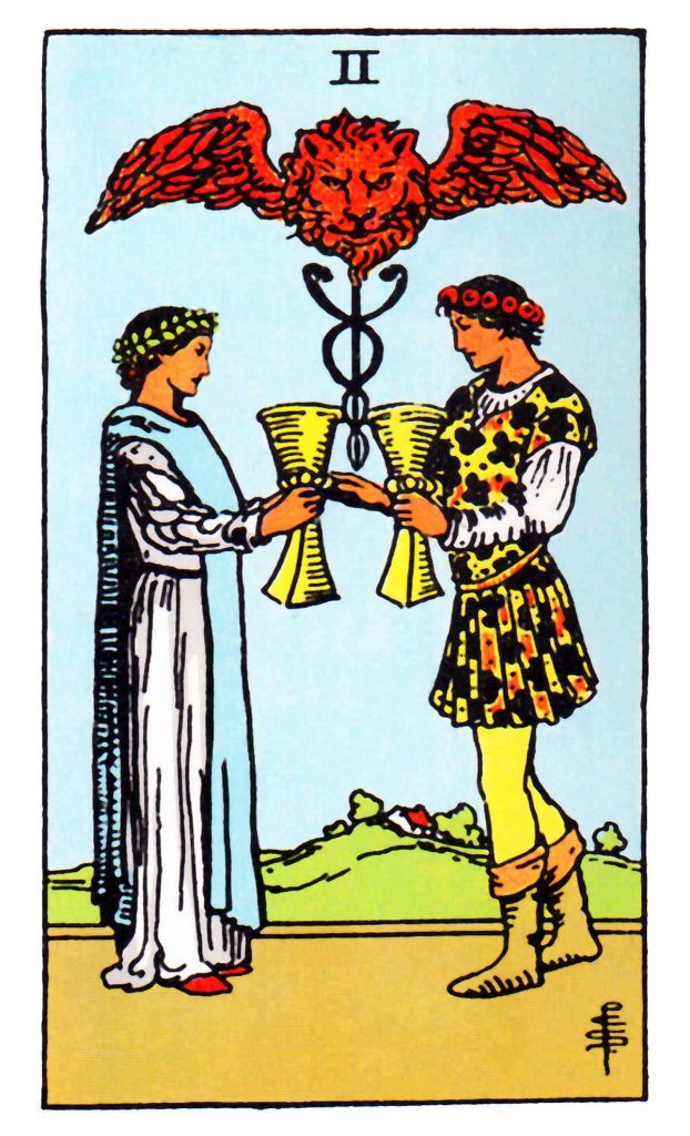 聖杯二 Two of Cups 牌面解讀