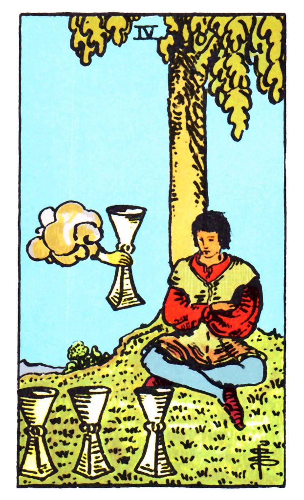 聖杯四 Four of Cups 牌面解讀