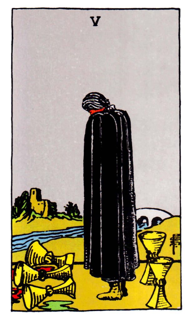 聖杯五 Five of Cups 牌面解讀