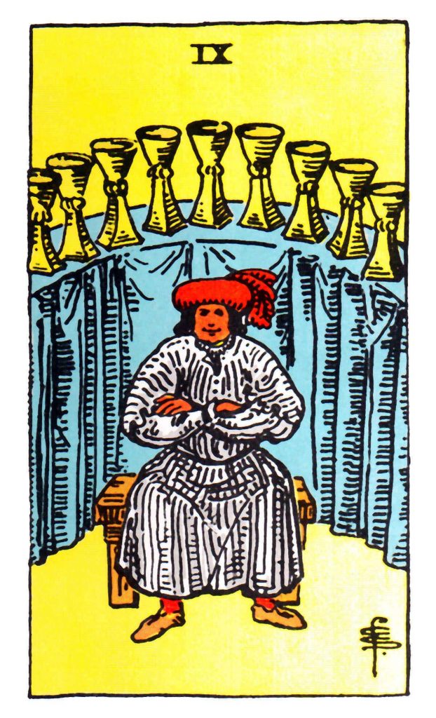 聖杯九 Nine of Cups 牌面解讀
