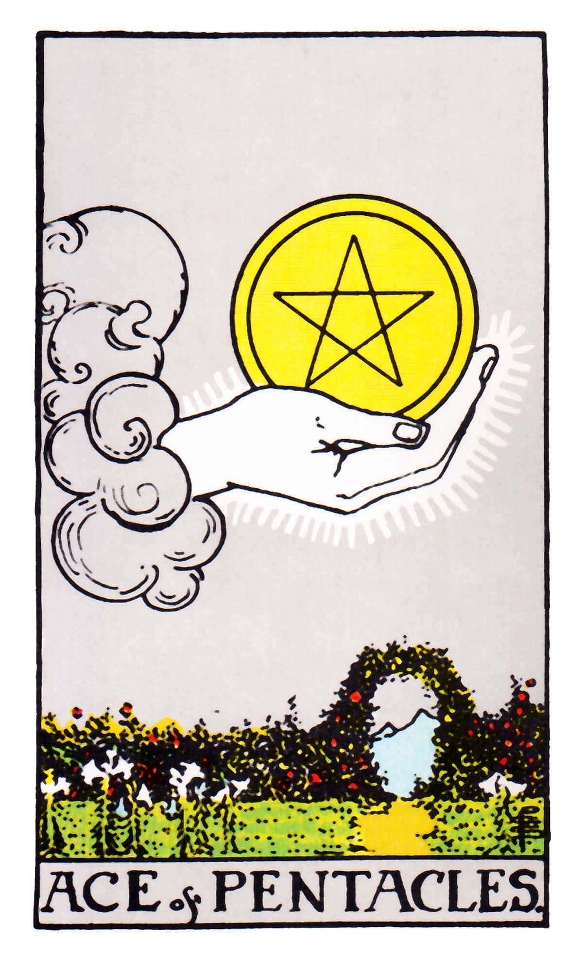 星幣一(金幣/錢幣一) Ace of Pentacles 牌面解讀