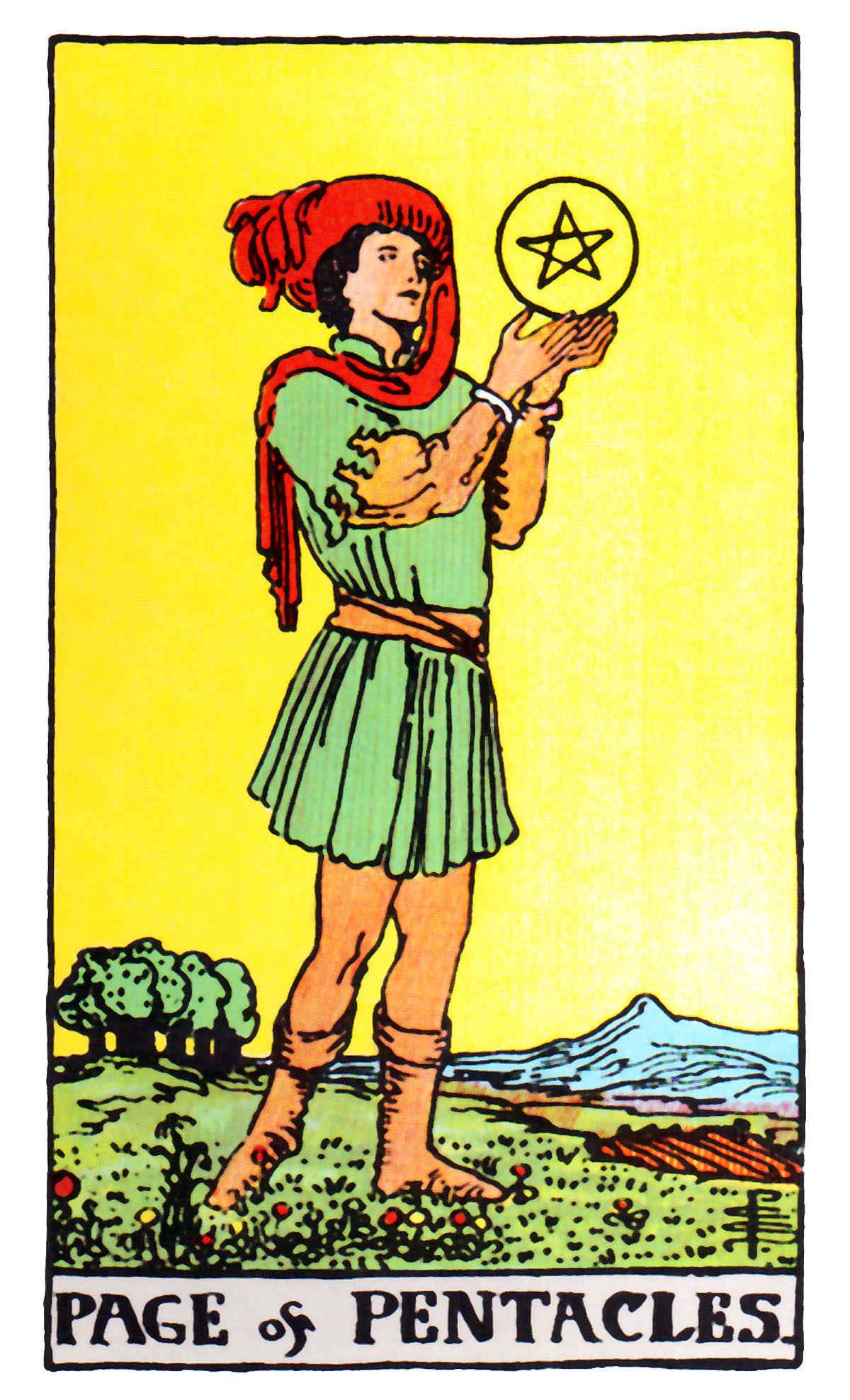 星幣侍者 (金幣/錢幣侍從) Page of Pentacles 牌面解讀
