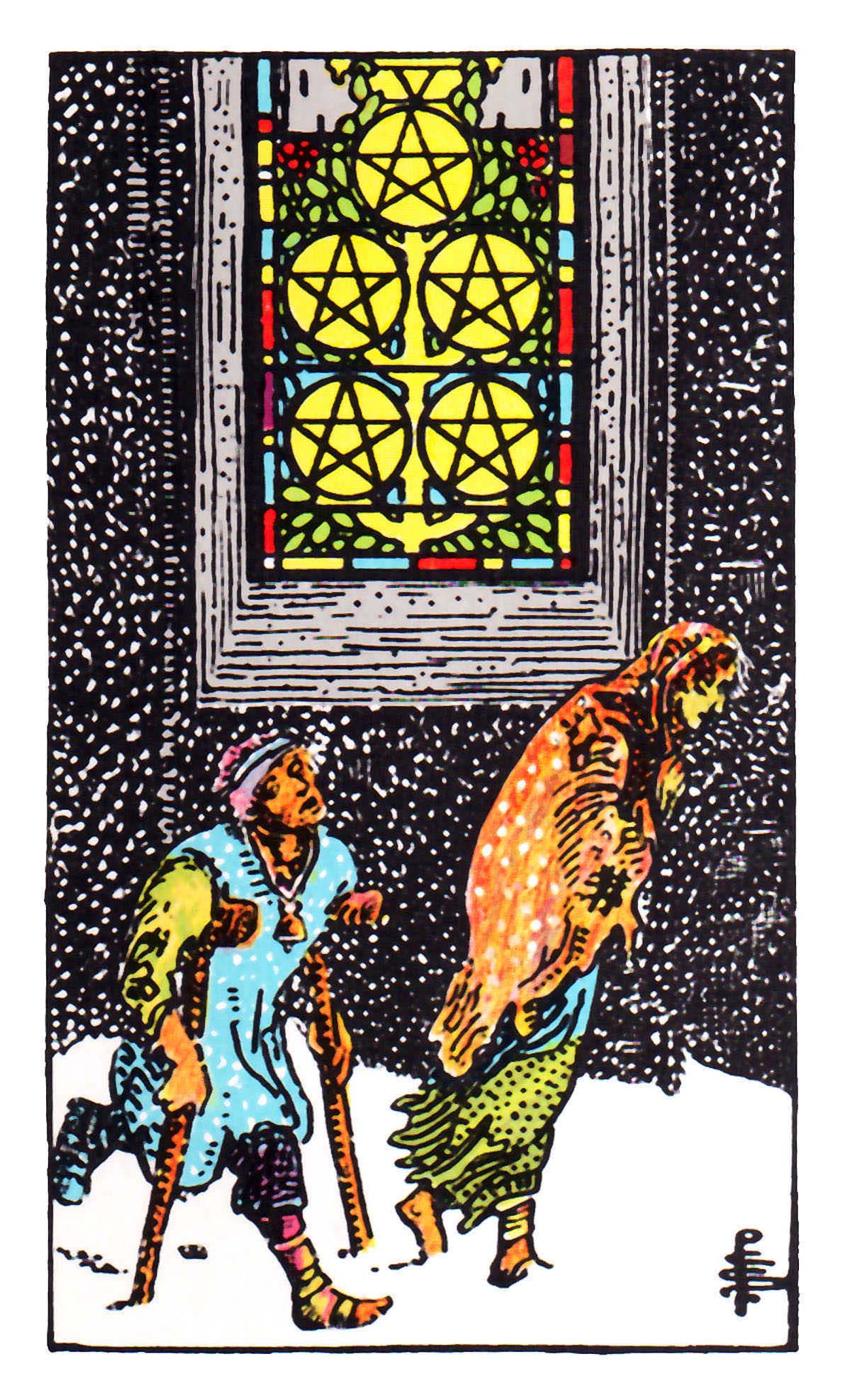 星幣五(金幣/錢幣五) Five of Pentacles 牌面解讀