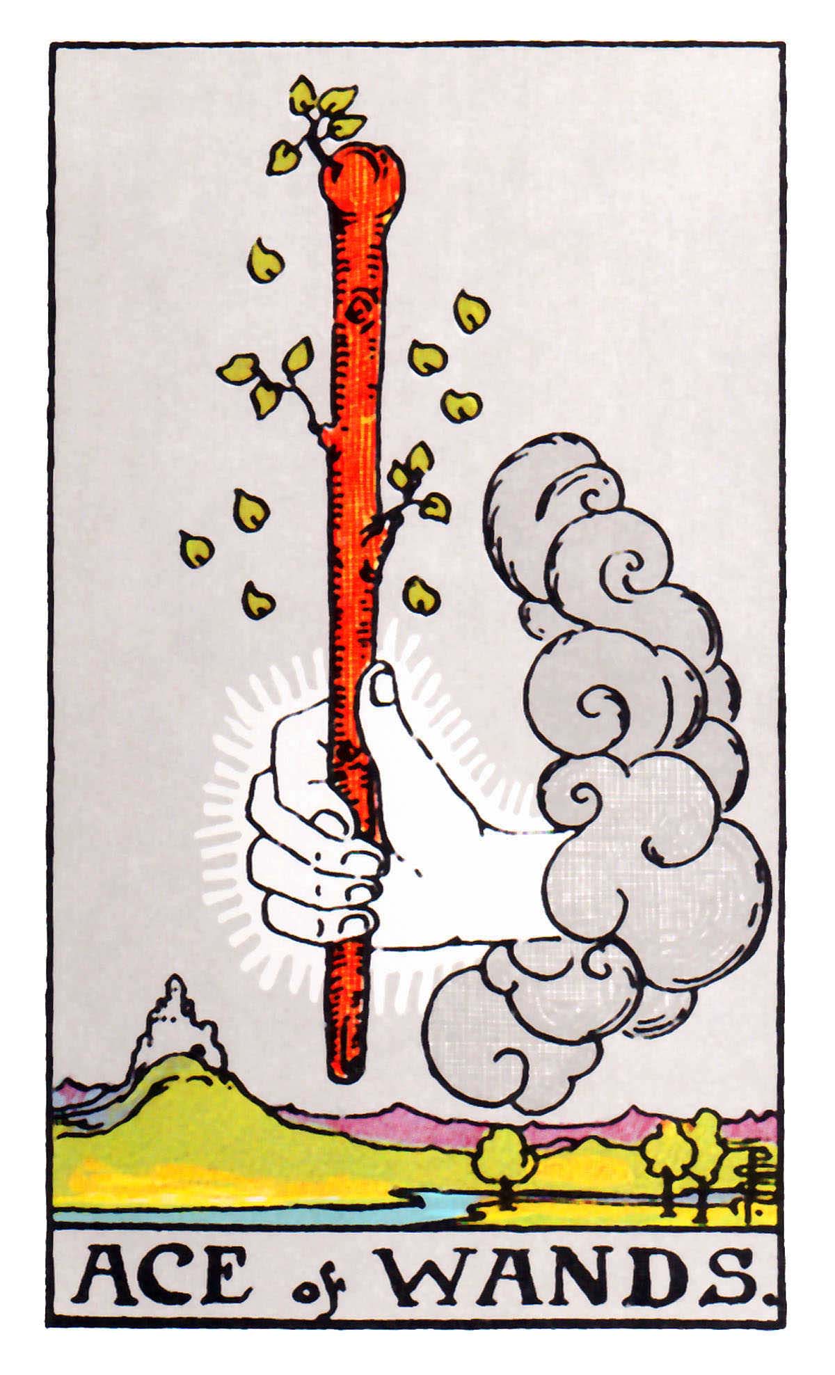 權杖一 Ace of Wands 牌面解讀