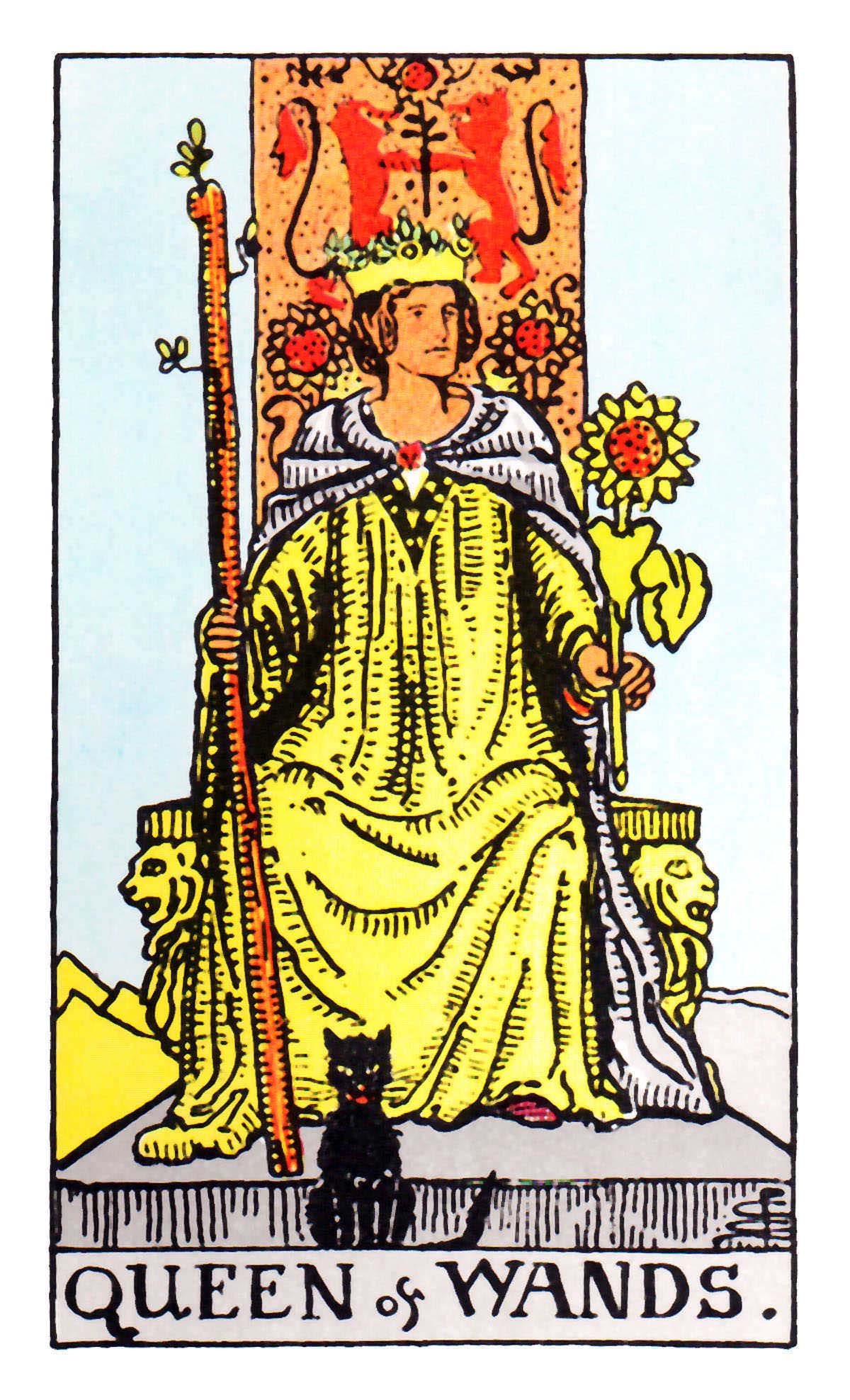 權杖皇后(王后) Queen of Wands 牌面解讀