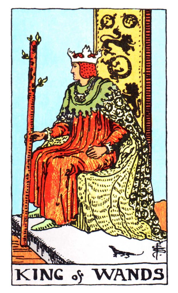 權杖國王 King of Wands 牌面解讀