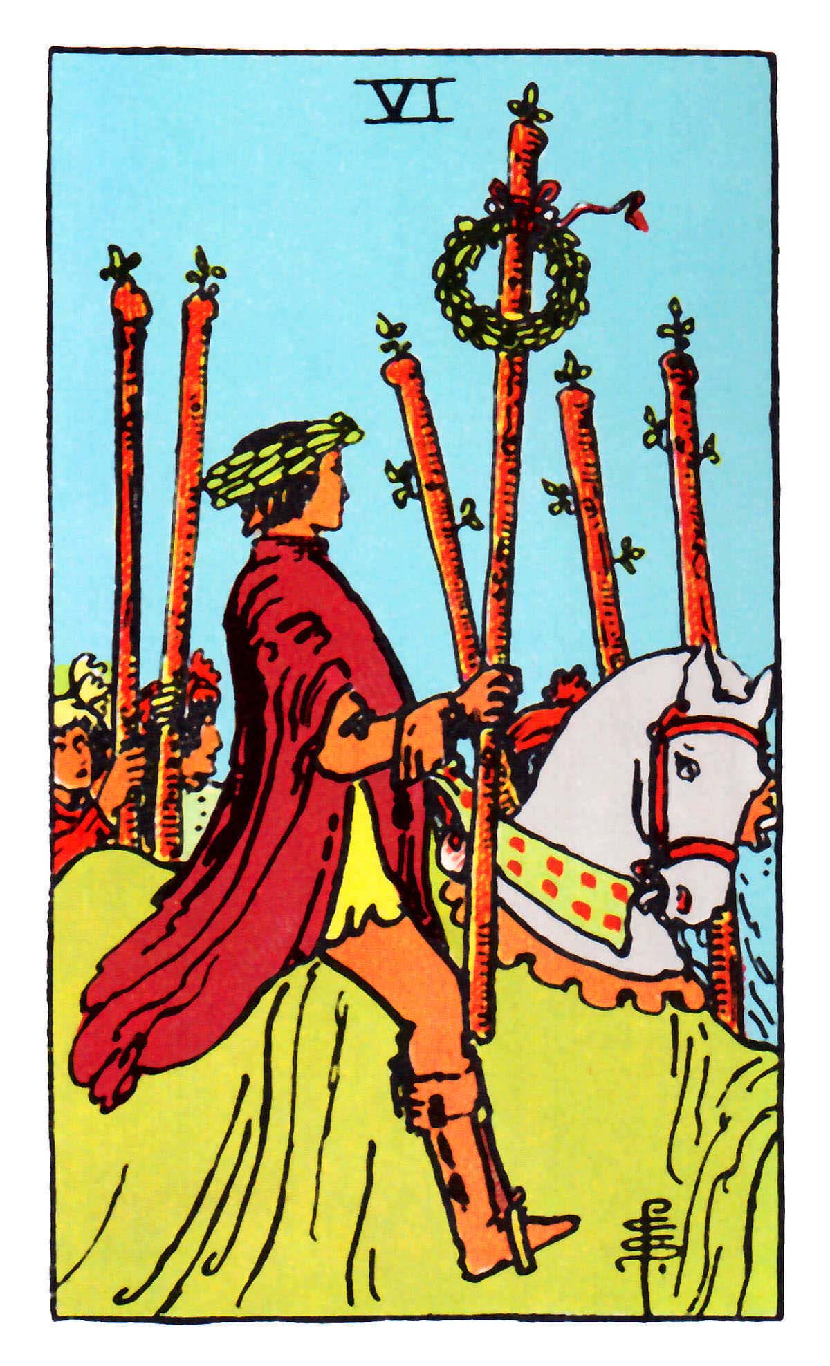 權杖六 Six of Wands 牌面解讀
